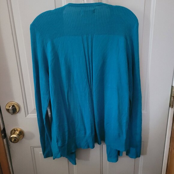 NWT's Vintage Swing Style Faded Glory Turquoise Sweater Misses Size Large - Picture 3 of 3
